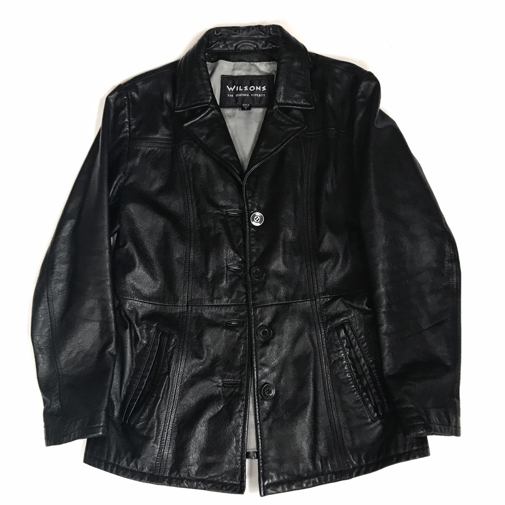 Vintage 90s Wilsons Leather Jacket Small